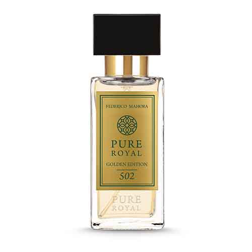 Parfum Homme PURE ROYAL 502 50 ml GOLDEN EDITION: A Timeless Blend of Freshness and Elegance